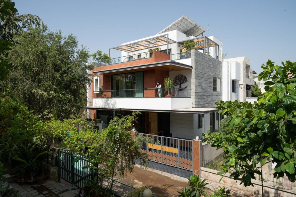 landscaped courtyards