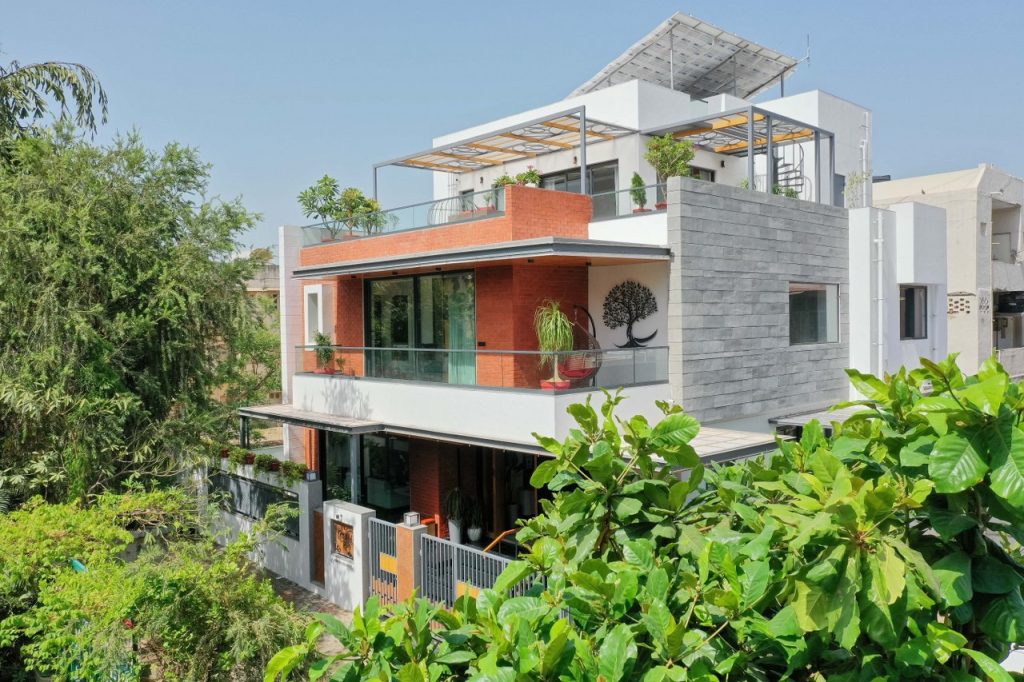 landscaped courtyards