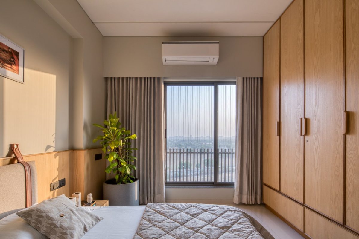 Beautiful view of Wood Finish Apartment Interior Design