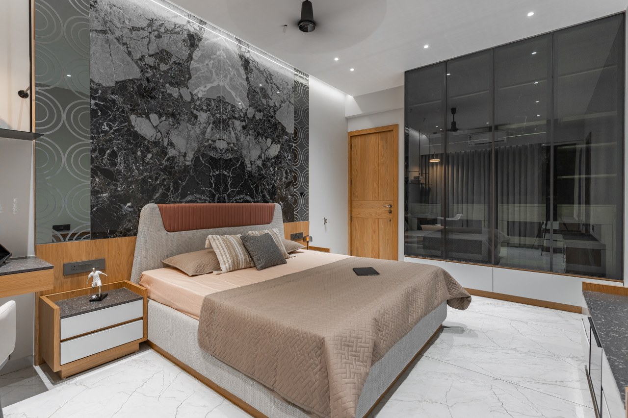 This 4BHK House Design Balances Clean Interiors and Material ...