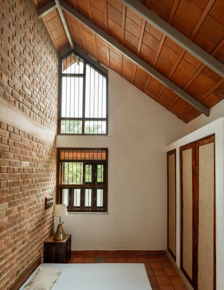This Home With An Earthen Design Opens Out To Lush Farms Outside And ...