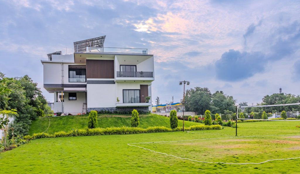 hilltop house