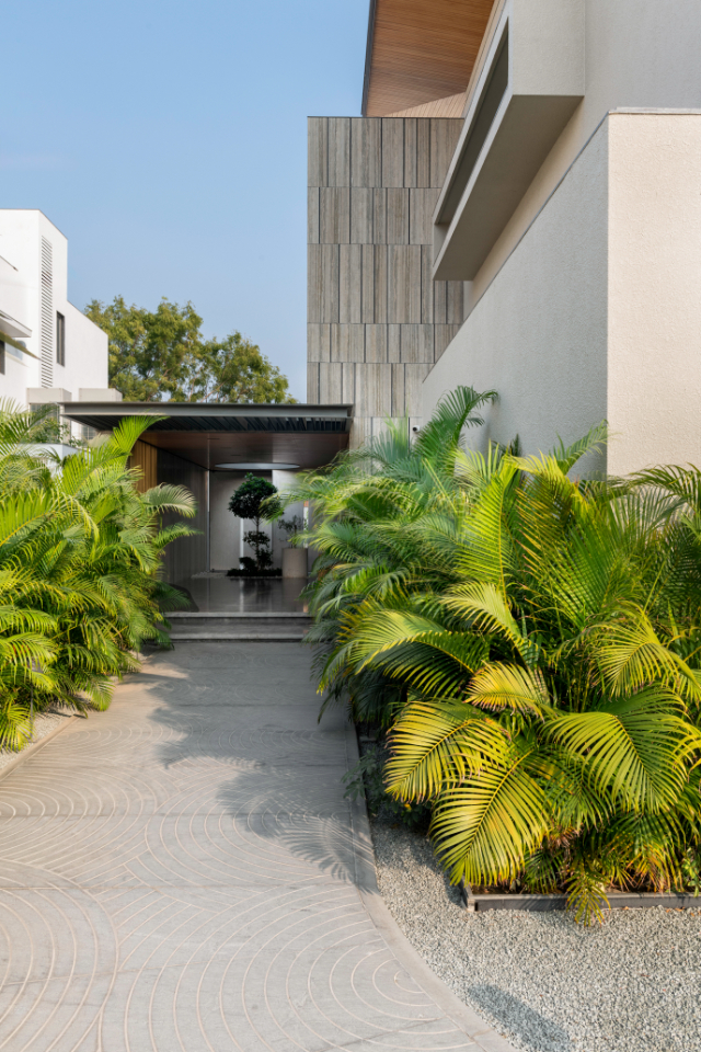 open courtyards