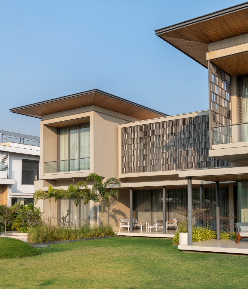 open courtyards