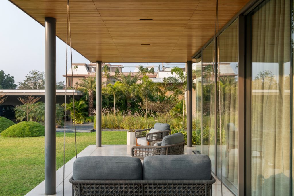 open courtyards