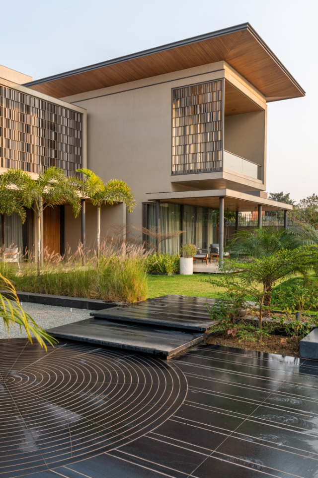 open courtyards
