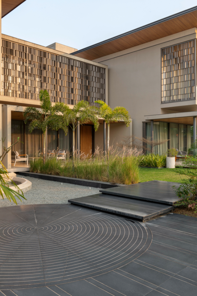 open courtyards
