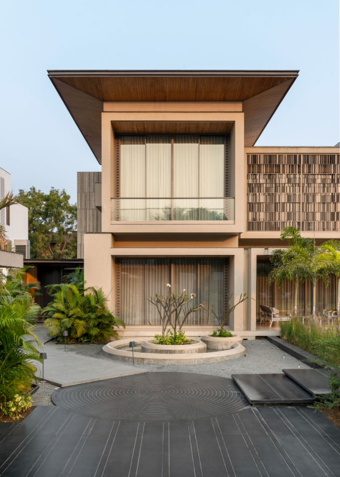 open courtyards