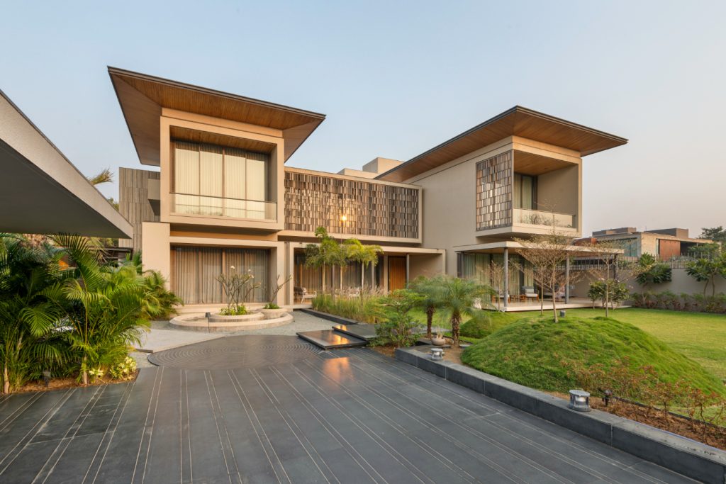 open courtyards