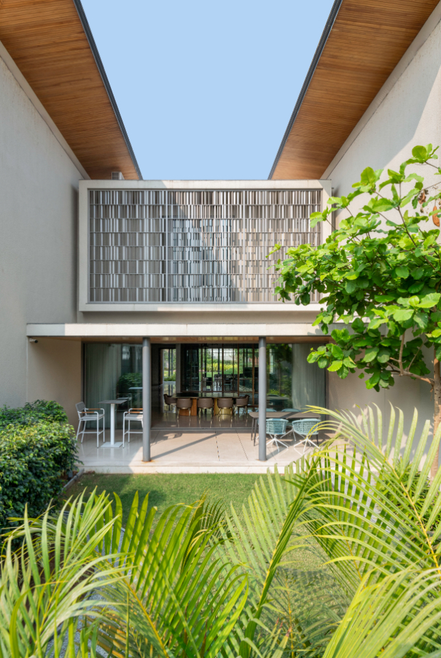 open courtyards