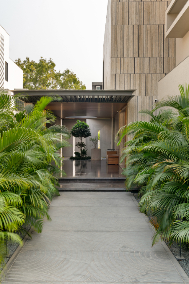 open courtyards