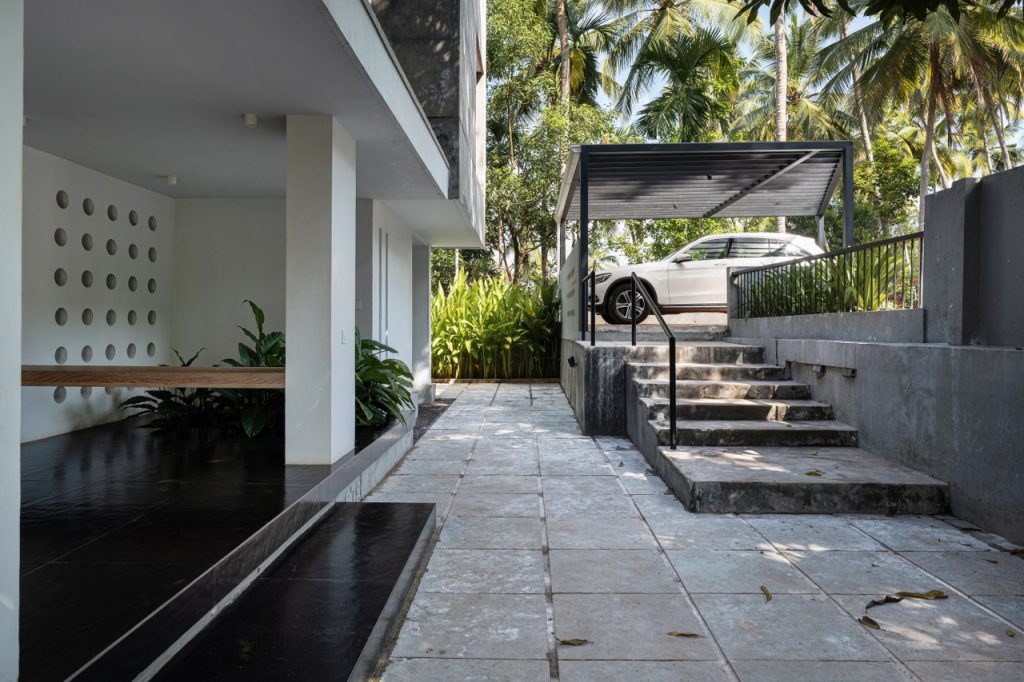 sloping roof