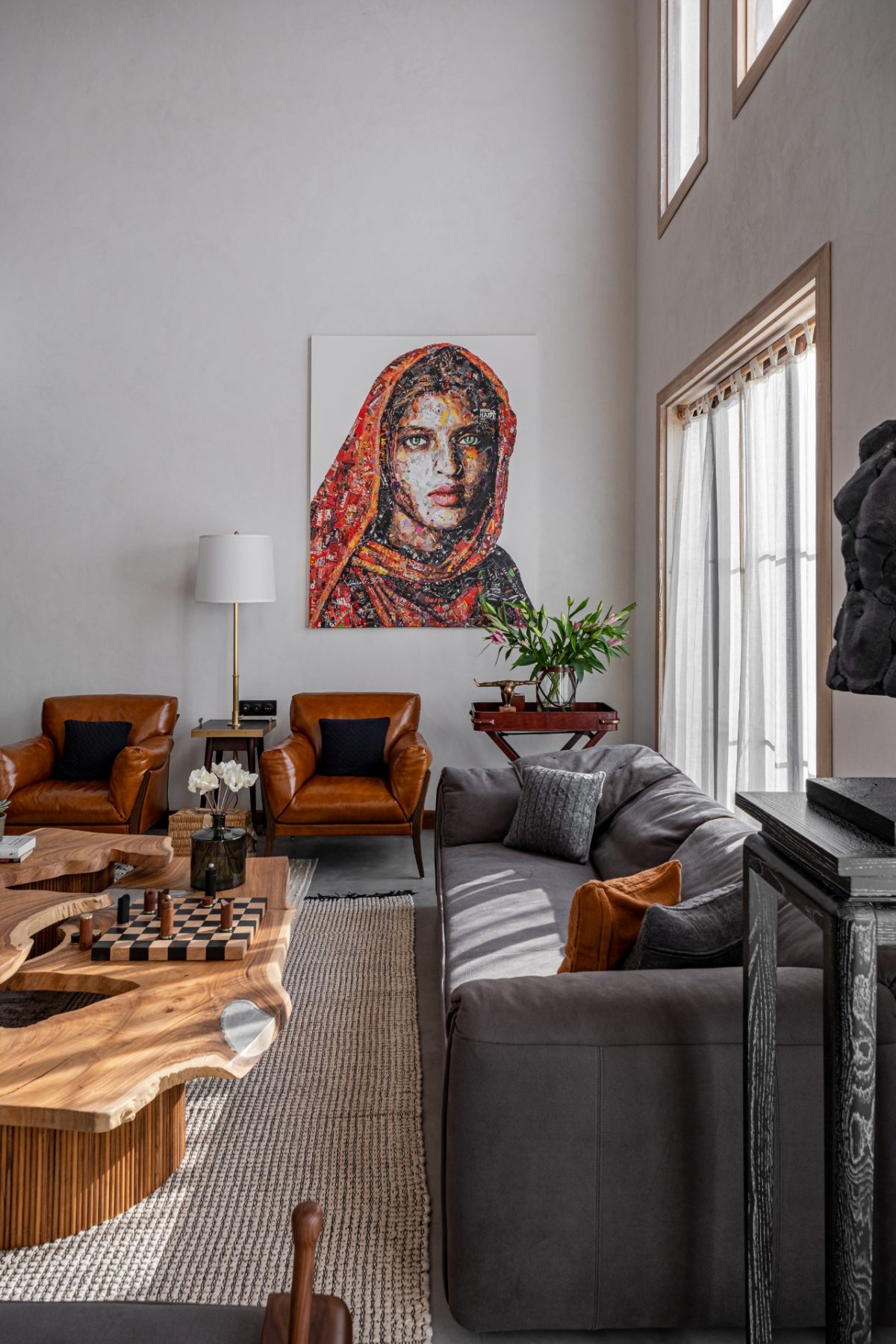 Photo inspiration: Visual Reference: The Earthy House An 8000 Sq Ft Penthouse That Evokes