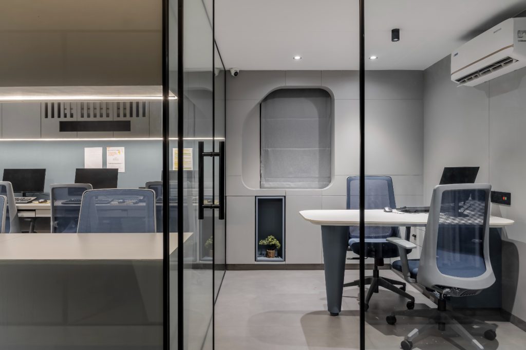 blue office