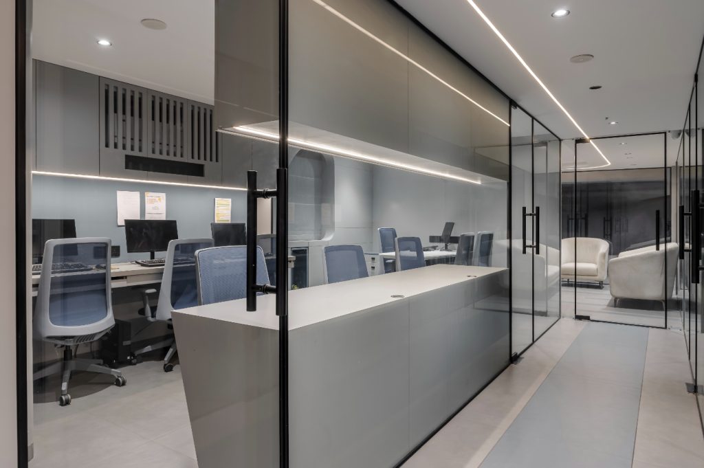 blue office
