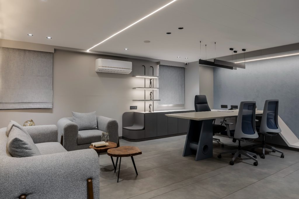blue office