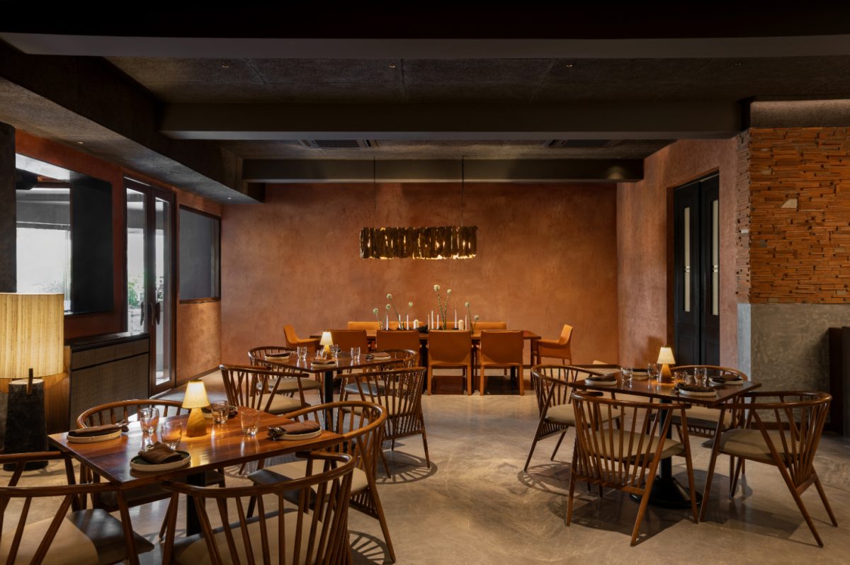 The Design Language Of This Restaurant Explores The Material Qualities ...