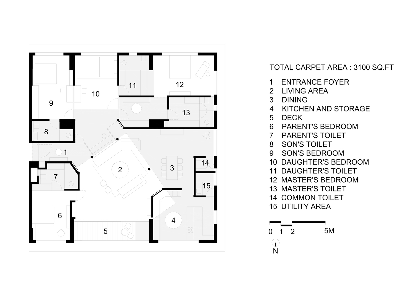 The Functional Design Of This Home Started From Its First Meeting | DOT