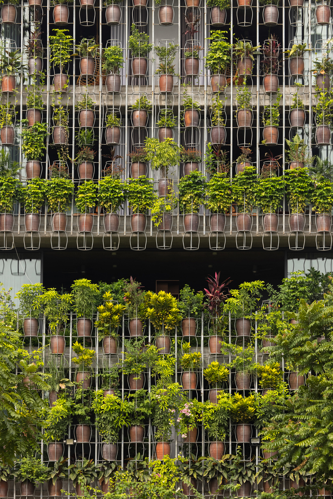 green facade