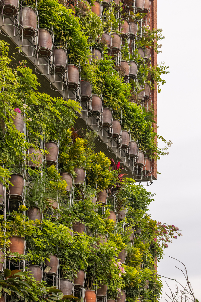 green facade