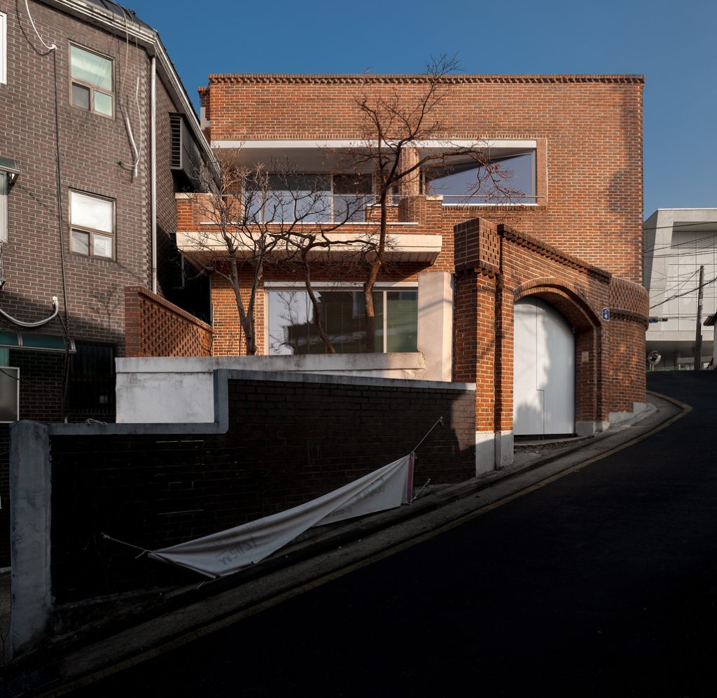 red brick buildings