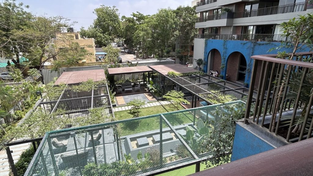 the courtyard