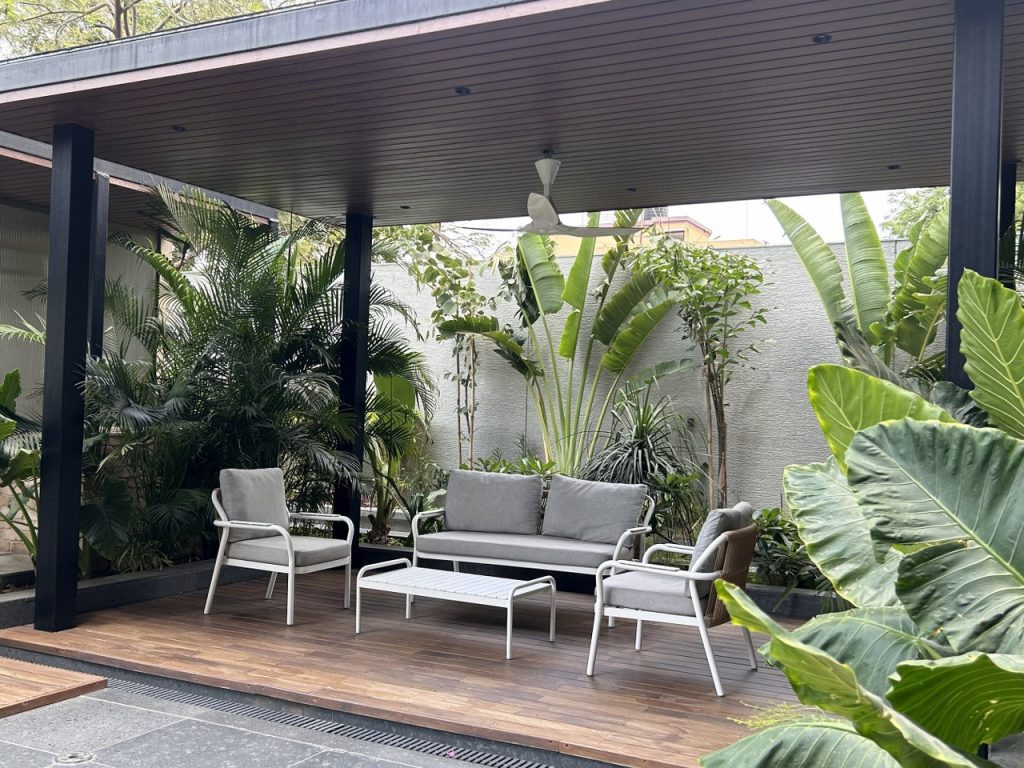 the courtyard